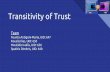 Transitivity of Trust