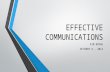 Effective communications ppp