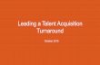 Leading a talent acquisition turnaround | Talent Connect Anaheim