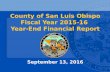 FY 2015-16 Year-End Financial Report - County of SLO