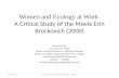 Women and ecology at work