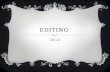 Atif analysis of editing