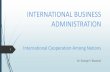 International cooperation among nations