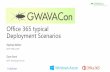 GWAVACon 2015: Microsoft MVP - Office 365, Typical Deployment Scenarios