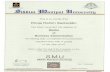 MBA Degree certificate