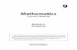 Mathematics 9 Variations