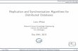 Replication and Synchronization Algorithms for Distributed Databases - Lena Wiese