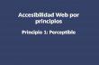 Accesibilidad web por principios - Principio 1: Perceptible