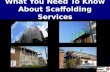 What you need to know about scaffolding services