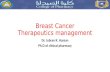 Breast cancer therapeutic management
