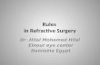 Rules  in refractive surgery