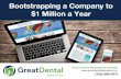 Boostrapping a company to 1 million in revenue - Denver Startup Week Presentatio