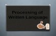 Processing Written English