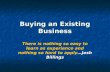 Buying an existing business