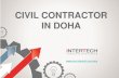 InterTech is one of the leading civil contractors in Doha, Qatar