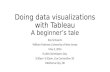 Doing data visualizations with tableau