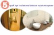 5 quick tips to clean and maintain your sanitaryware in india