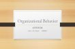 Organizational behavior lubna