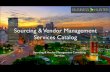 Professional services Sourcing and Vendor