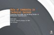 Role of Community in Technical Success