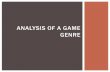 Analysis of a game genre ver 3