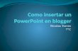 Como insertar un power point en blogger
