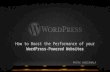 How to Boost the performance of your Wordpress powered websites