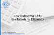 How Oklahoma CPAs Use Tablets For Efficiency (SlideShare)