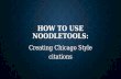 How to use NoodleTools