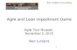Agile and lean impediment game - Agile Tour Brussel 2015 - Ben Linders
