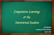 Cooperative Learning & the Introverted Student - Presentation