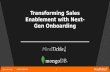 MongoDB Webinar : Transforming Sales Enablement with Next Gen Onboarding