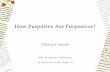 How purposive are purposives?