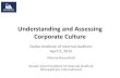Understanding and Assessing Corporate Culture