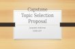 Capstone topic proposal