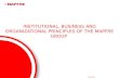Institutional, Business and Organizational Principles of MAPFRE Group