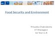 Food security and environment