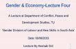 Gender Division of Labour and New Skills in South Asia