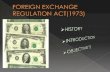 Foreign exchange regulatory act