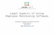 Legal aspects of using employee monitoring software