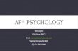 AP Psychology Introduction 2017/18