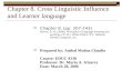 Chapter 8 cli cross linguistic interfernce