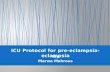 ICU protocol for pre-eclampsia/ eclampsia
