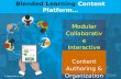 Blended learning content and assessment platform