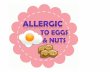 Artwork Design - Allergic to Eggs and Nuts Badge