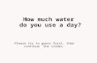 How much water used a day
