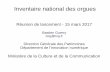 Inventaire des orgues - présentation du 15 mars 2017