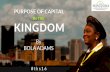 Purpose of Capital in the Kingdom by Bola Adams