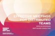 Effective meetings for distributed teams by Marcus Degerman