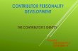 Contributor personality  development unit 2